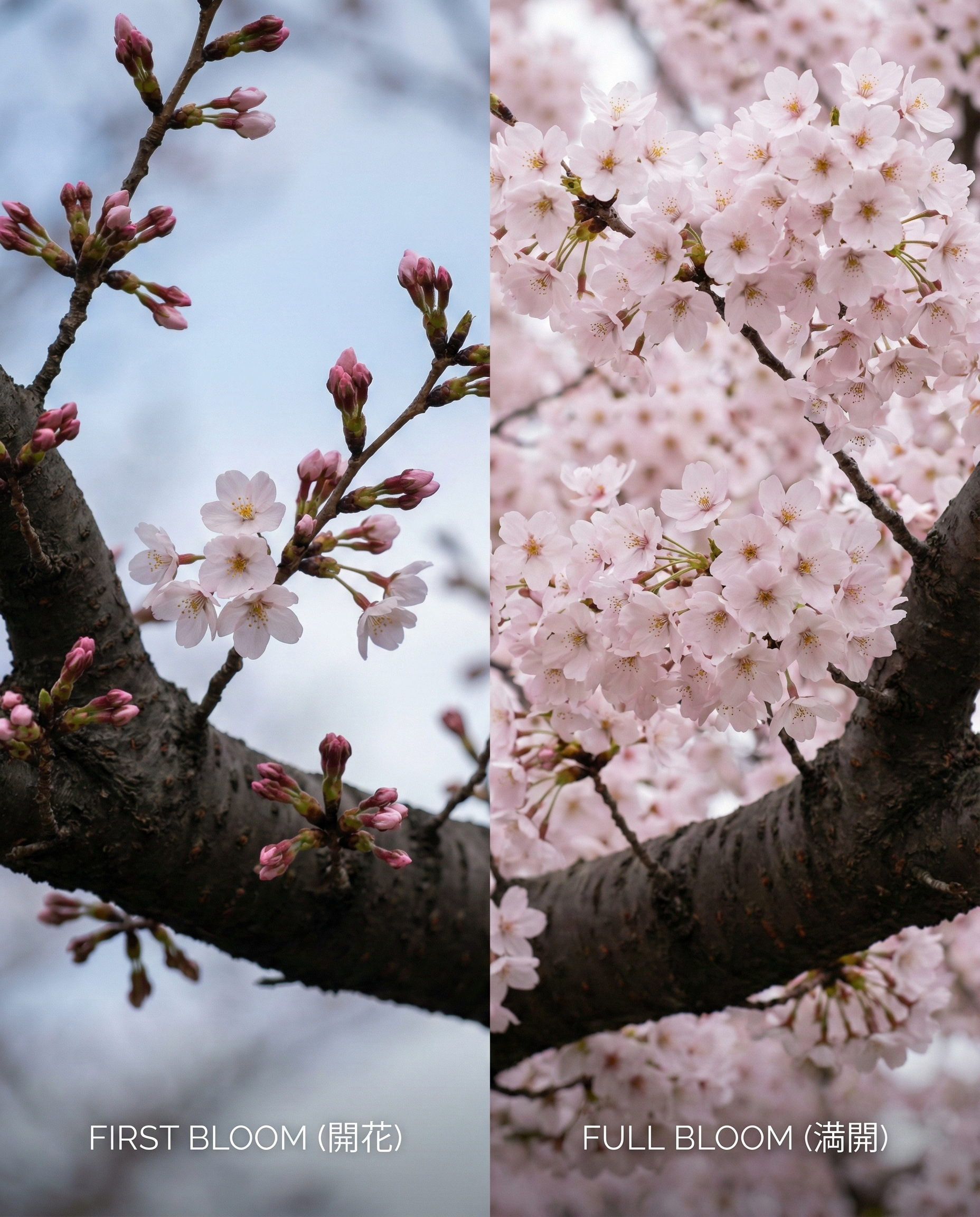 First Bloom vs Full Bloom